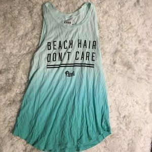 ❌SOLD❌CUTE OMBRÉ BLUE BEACH TANK TOP COVER